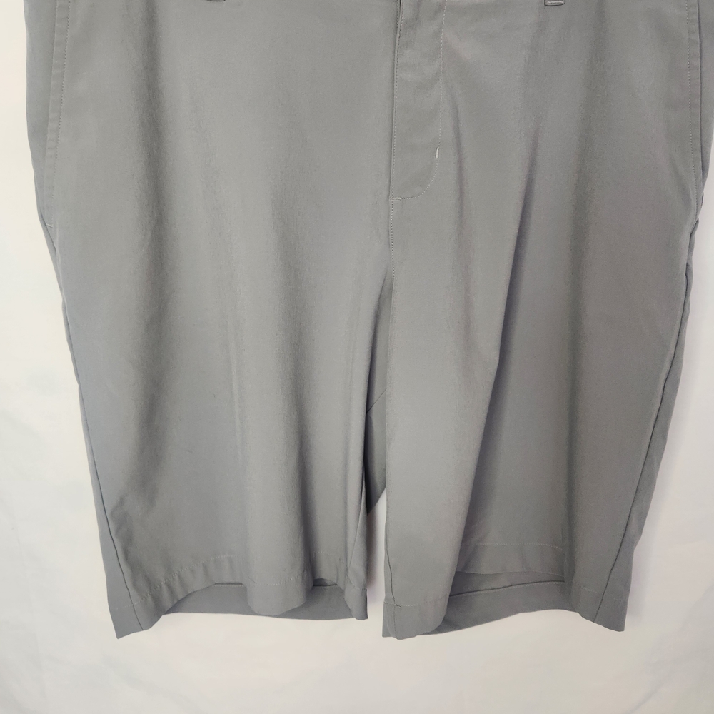 adidas Men's Flat Front Charcoal Shorts